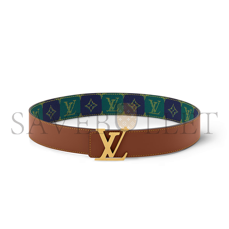 LOUIS VUITTON LV INITIALES COLLEGE MONOGRAM HERITAGE 40MM REVERSIBLE BELT M4331U